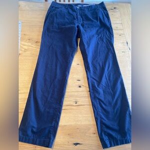 Bonobos Straight Leg Flat Front Men's Navy Blue Pants Trousers Chinos 35x32” pre